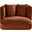 Alder Velvet Chair In Cognac Velvet