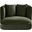 Alder Velvet Chair In Green Velvet