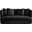 Alder Velvet Loveseat In Black Velvet