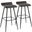 Ale Fixed Height Bar Stool Set of 2 In Espresso