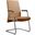 Aleen Series Guest Office Chair In Acorn Brown Leather