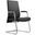 Aleen Series Guest Office Chair In Black Leather
