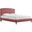 Alessi Performance Velvet Queen Platform Bed In Dusty Rose MOD-6284-DUS