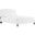Alessi Performance Velvet Queen Platform Bed In White MOD-6284-WHI
