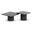 Alessia Coffee Table Set Of 2 In Deep Umber Brown