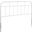 Alessia Full Metal Headboard In White