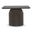 Alessia Square Coffee Table In Deep Umber Brown