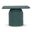 Alessia Square Coffee Table In Obsidian Green