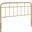 Alessia Twin Metal Headboard In Gold