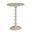 Alexander Hammered Metal End Table In White