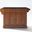 Alexandria Granite Top Full Size Kitchen Island/Cart In Black and Cherry