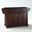 Alexandria Granite Top Full Size Kitchen Island/Cart In Black and Mahogany