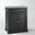 Alexandria Granite Top Portable Kitchen Island/Cart In Black and Gray