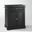 Alexandria Granite Top Portable Kitchen Island/Cart In Black