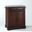 Alexandria Granite Top Portable Kitchen Island/Cart In Mahogany and Gray