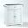 Alexandria Granite Top Portable Kitchen Island/Cart In White and Gray