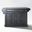 Alexandria Stainless Steel Top Full Size Kitchen Island/Cart In Black