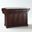 Alexandria Stainless Steel Top Full Size Kitchen Island/Cart In Mahogany