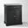 Alexandria Stainless Steel Top Portable Kitchen Island/Cart In Black