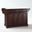 Alexandria Stone Top Full Size Kitchen Island/Cart In Mahogany and White