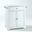 Alexandria Stone Top Portable Kitchen Island/Cart In White
