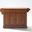 Alexandria Wood Top Full Size Kitchen Island/Cart In Cherry and Natural