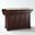 Alexandria Wood Top Full Size Kitchen Island/Cart In Mahogany and Natural