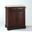 Alexandria Wood Top Portable Kitchen Island/Cart In Mahogany and Natural