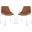 Alexis Matte Cigar Brown Mid Century Dining Chair Set of 2