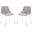 Alexis Matte Stone Mid Century Dining Chair Set of 2