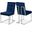 Alexis Velvet Dining Chair Set of 2 In Navy