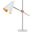 Alexus White and Brass Table Lamp