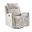 Alfons Swivel And Rocker Power Recliner With Headrest In Beige