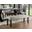 Alfred Bench In Antique Black and Light Gray