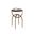 Alicent Marble Look End Table In Black