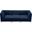 Alina Velvet 3 Seater Modular Sofa with Arm Support In Navy