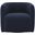 Aline Fabric Swivel Chair In Blue