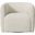 Aline Fabric Swivel Chair In Cream