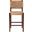 Alise Seagrass Counter Stool In Natural Brown and Earthy Brown