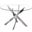 Alison Modern Round Glass Dining Table In Chrome