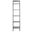 Allaire 5 Tier Leaning Etagere in Black