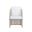 Allariz Dining Armchair In Greige and Stinson White