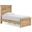 Allihauser Twin Panel Bed In Tan