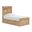 Allihauser Twin Panel Storage Bed In Tan