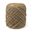 Allium Handwoven Wool Cylindrical Pouf In Brown
