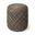 Allium Handwoven Wool Cylindrical Pouf In Dark Brown