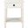 Allura 1 Drawer Accent Table in Distressed White
