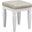 Allura White Vanity Stool