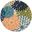 Aloha 10' x 10' Round Tropical Rug In Multicolor