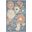 Aloha 2'8" x 4' Outdoor Rug In Blue and Sage
